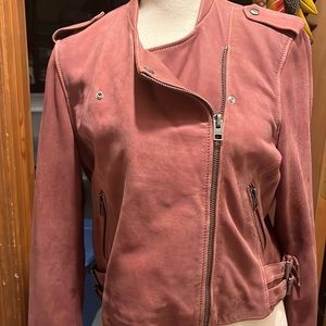 Lucky Brand 100% lamb leather, size large, excellent condition mauve color